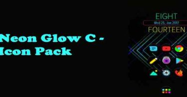Neon Glow C - Icon Pack Apk