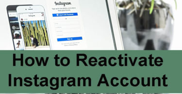 How to Reactivate Instagram Account